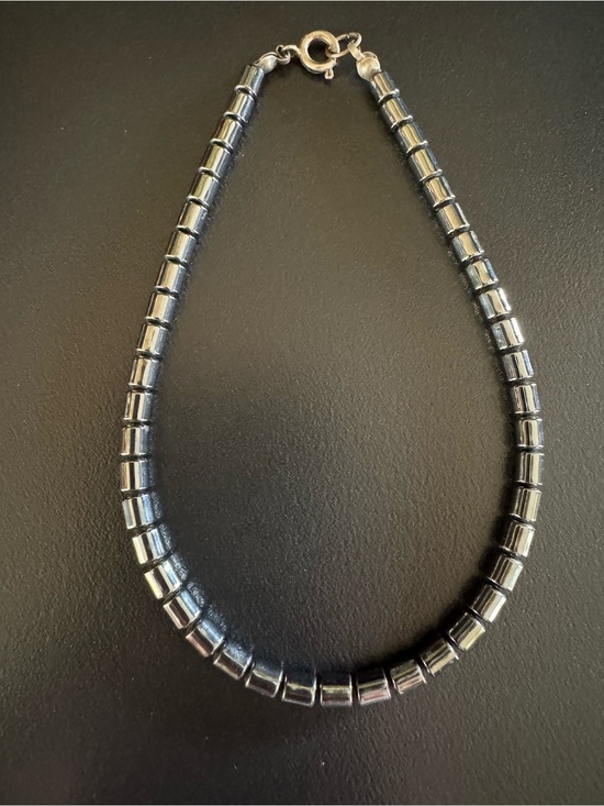 Jewelry - Hematite Beaded Anklet - 9.5”